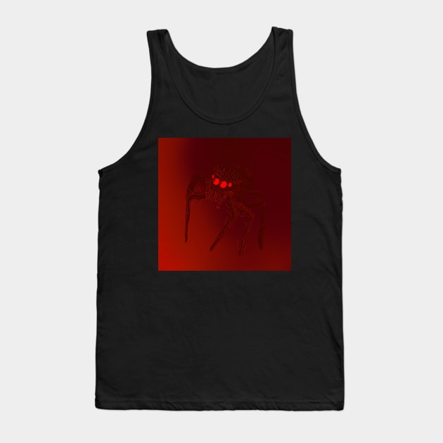 Jumping Spider Drawing V13 (Red 1) Tank Top by IgorAndMore